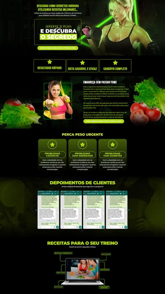landing page emagrecimento mg digital